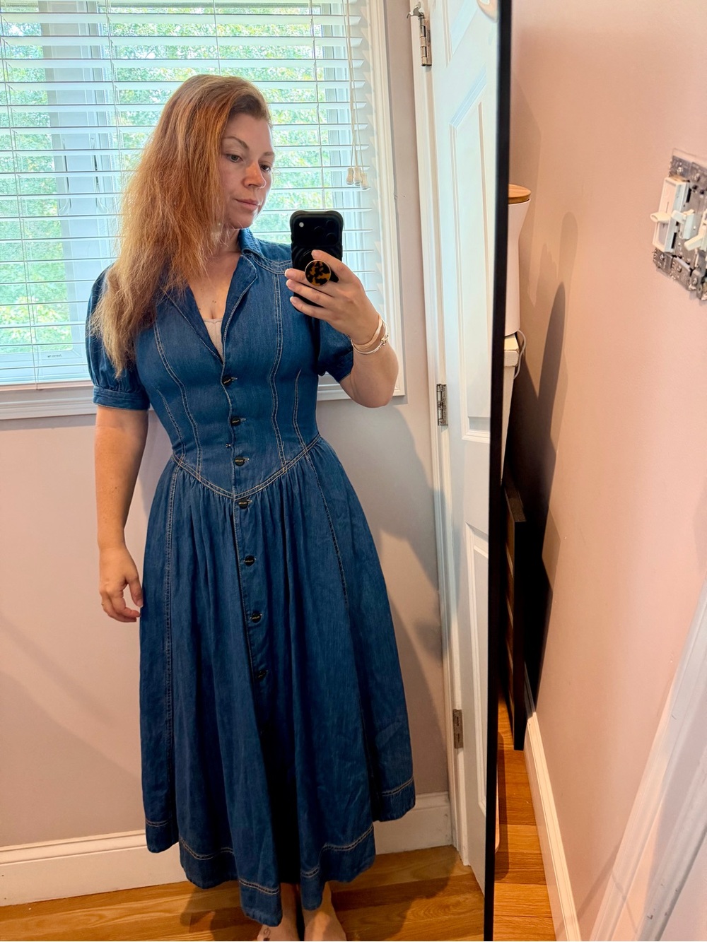 NWT Pilcro Denim Midi Dress - Picture 1 of 8